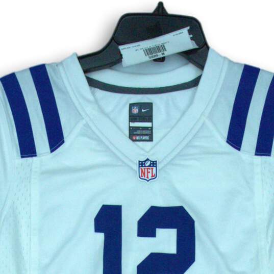 Women's Nike White Indianapolis Colts Andrew Luck NFL On Field Jersey Size S image number 3