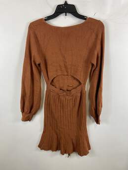 Byinns Women Brown Sheath Sweater Dress M NWT alternative image
