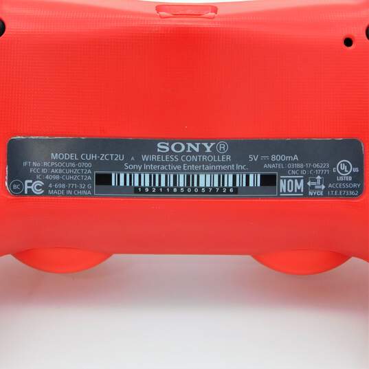 Red Wireless Dualshock Controller For Sony PlayStation 4 Tested image number 5