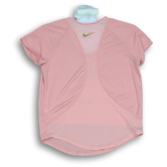 Women's Nike Pink Dri-Fit Pullover T-Shirt Size S image number 2