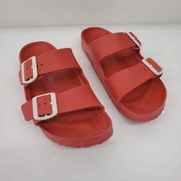 Birkenstock Arizona Red Slip On Sandals Women's Size 37