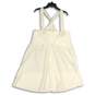 ASOS Womens White Sleeveless Halter Neck Back Zip Mini Dress Size 24 image number 2