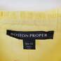 Boston Proper Yellow Cotton Lined Midi Dress WM Size XS NWT image number 3