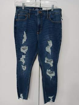 Hollister Curvy High-Rise Crop Super Skinny Style Jeans Size 11R - NWT