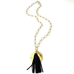 Designer Stella & Dot Gold-Tone Link Chain Multiple Charm Necklace
