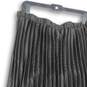 Anne Klein Womens Black Elastic Waist Pull On Pleated Skirt Size XL image number 4