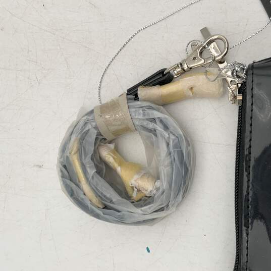 NWT Beijo Womens Black Silver Detachable Strap Zipper Mini Crossbody Bag Purse image number 5