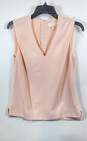 Ted Baker Womens Pink Sleeveless V-Neck Back Zipper Blouse Top Size 1 image number 1
