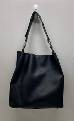 AllSaints Black Leather Shoulder Tote Bag