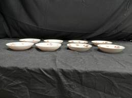 Set of 8 Small Old Ivory Syracuse Bowls alternative image