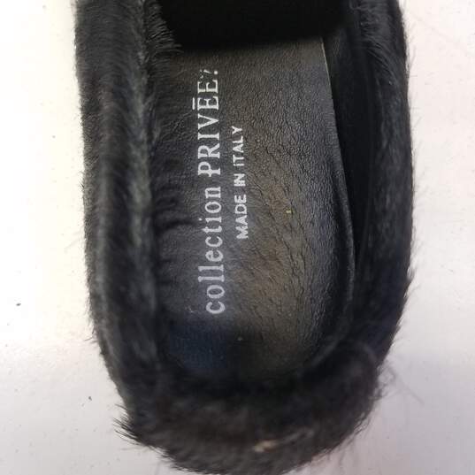 PRIVEE Women's Black Faux Fur Sneakers Size 39 image number 8