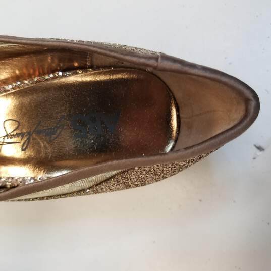 ABS Bronze Glitter Heels Size 7.5 image number 8