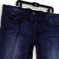 Mens Blue Denim Medium Wash Pockets Stretch Straight Leg Jeans Size 44 image number 3