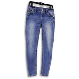 Sanctuary 5-Pocket Stretch Denim Skinny Jeans. Purple, Women's