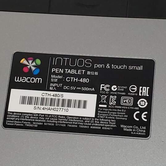 Untested Wacom Intuos CTH-480 Pen & Touch Small Pen Tablet P/R image number 3
