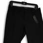 NWT Womens Black Flat Front Martin Fit Straight Leg Dress Pants Size 4 image number 2