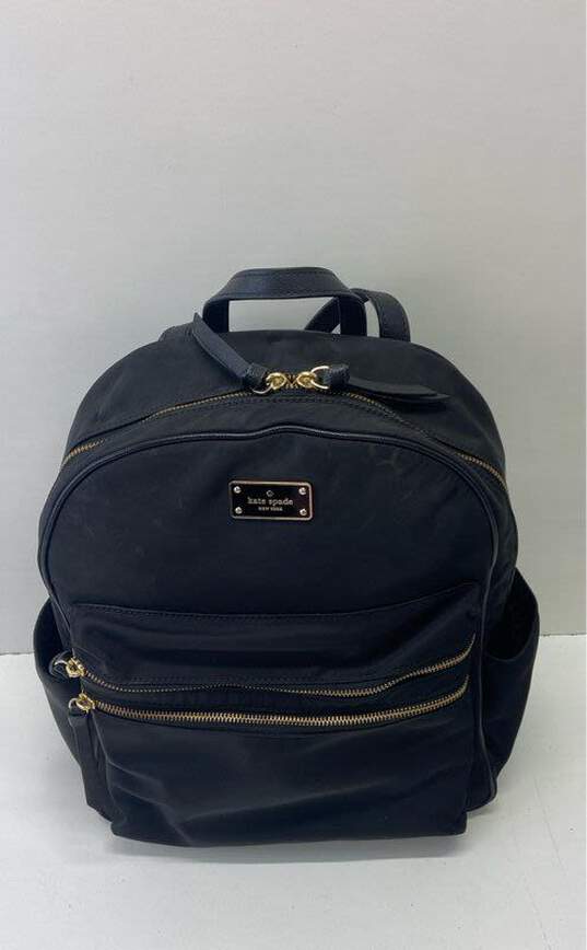 Kate Spade Black Nylon Backpack Bag image number 5