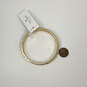Designer Kate Spade Gold-Tone Rhinestone Round Bangle Bracelet w/ Dust Bag image number 4
