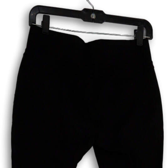 Womens Black Flat Front Zipped Pockets Skinny Leg Ankle Pants Size Medium image number 4