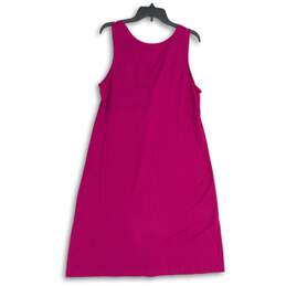 Eddie Bauer Womens Purple V-Neck Twisted Front Sleeveless A-Line Dress Size L alternative image