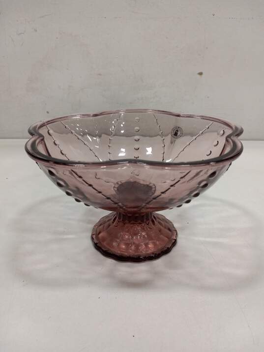 Pink Glass Candy Dish image number 1