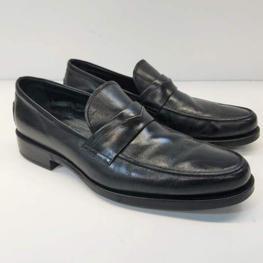 Tod's Leather Loafers Men Size 9.5 Black image number 1