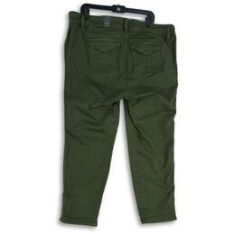 NWT Torrid Womens Green Flat Front Slash Pocket Straight Leg Chino Pants Size 20 alternative image