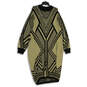 NWT Womens Black Gold Crew Neck Long Sleeve Sweater Dress Size 26/28 image number 1