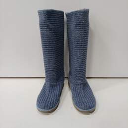 UGG Women's Blue Classic Cardy Boots Size 8