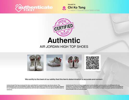 Nike Air Jordan 6 White Athletic Shoe Men 10.5 image number 7