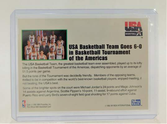 1992-93 NBA Hoops USA Basketball Jordan Magic Bird Dream Team image number 2
