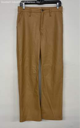 Hollister Tan Faux Leather Pants - Size 3R
