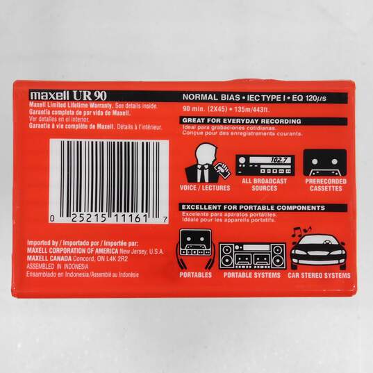 Lot of 7 Sealed  Blank 90min  UR Cassette Tapes image number 4