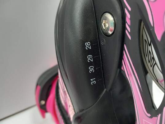 Tian-E Girls Pink Adjustable Inline Skates Size 4 In Box image number 6