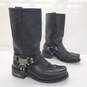 Milwaukee Men's Classic Harness Black Leather Motorcycle Boots Size 11D image number 1