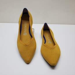 Rothys The Point Marigold Yellow Pointed Toe Flats Women's Size 9.5