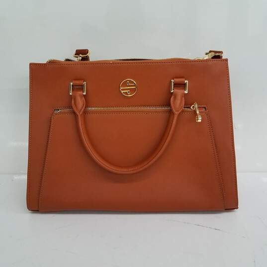Segolene Brown Leather Handbag image number 1