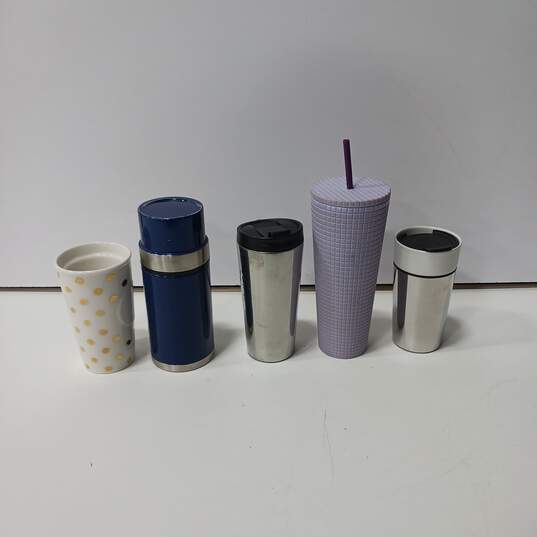 Bundle of 5 Assorted Starbucks Tumblers & Ceramic Cups image number 1