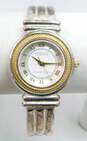 Ecclissi 925 Sterling & Vermeil Rope 3010 White Dial Ladies Bracelet Watch image number 1