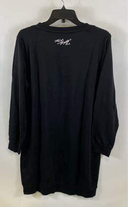 Karl Lagerfeld Womens Black Eiffel Tower Print Long Sleeve T-Shirt Dress Size L alternative image