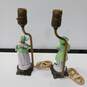 Pair of Vintage Victorian Porcelain Figuring Lamp image number 5