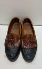 Allen Edmond Black Brown Leather Kiltie Tassel Loafers Shoes Men's Size 10 D image number 5