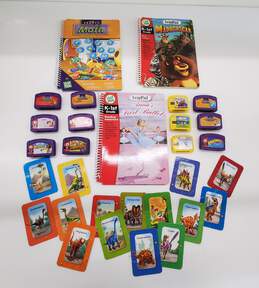 Lot of 3 Leap Pad Interactive Books, 12 Games & Cards