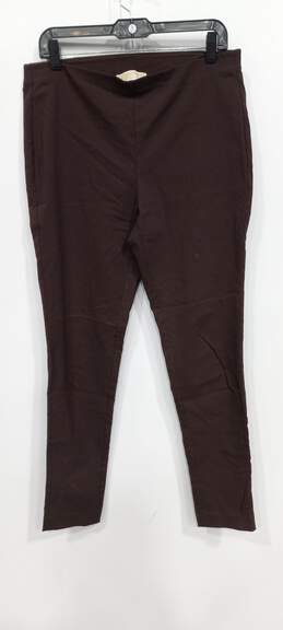 Michael Kors Women's Brown Casual/Dress Pull On Tapered Leg Pants  Size L