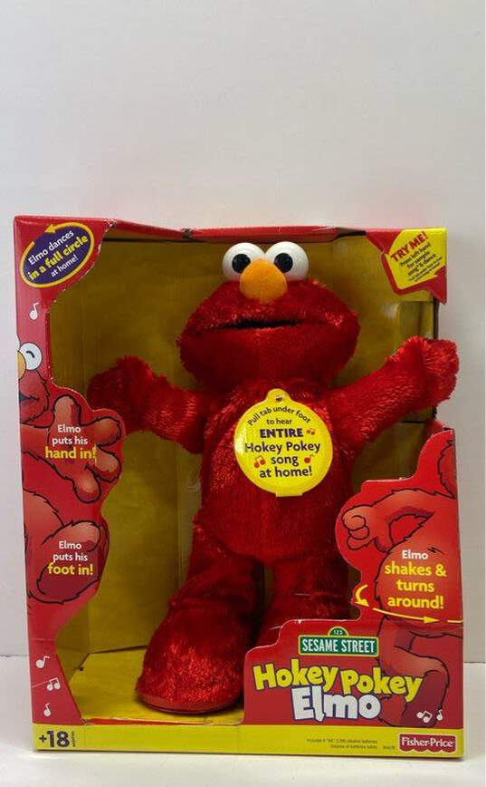 Fisher Price Sesame Street Hokey Pokey Elmo Stuffed Doll image number 4