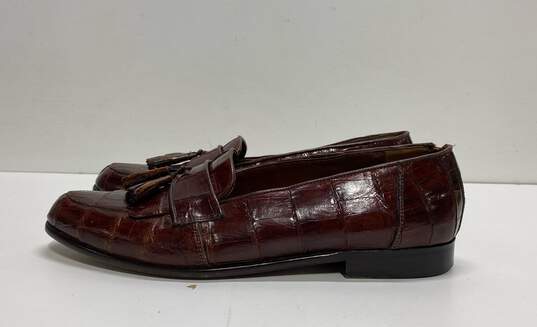 Belvedere Florence Genuine Crocodile Tassel Loafers Shoes Men's Size 11.5 M image number 1