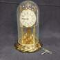Vintage Kieninger & Obergfell Skelton Dome Clock with Key image number 1