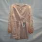 BCBGMAXAZRIA Pink Long Lace Sleeve Zip Back Dress NWT Size 8 image number 2