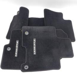 Hyundai Motor Floor Carpet Mats Black Factory Front & Back CWF14 AC020 Set of 3