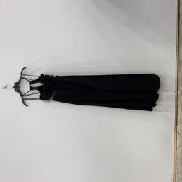 NWT Womens Black Sleeveless Cutout Embellished Fit & Flare Dress Size 9 alternative image